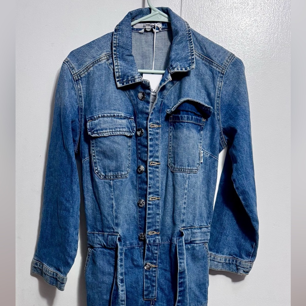 Sam Edelman The Coverall Denim Jumpsuit